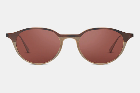 SALT Optics Torres Polarized Titanium Oval Sunglasses