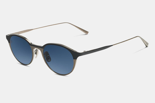 SALT Optics Torres Polarized Titanium Oval Sunglasses