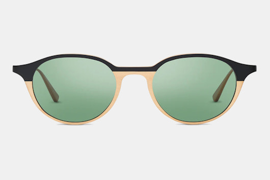 SALT Optics Torres Polarized Titanium Oval Sunglasses