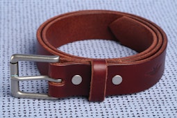1.25" WIde Chestnut with Silver Buckle