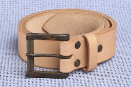 1.5" Wide Natural with Iron Rust Buckle