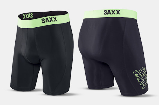 Long-leg boxers, black/green