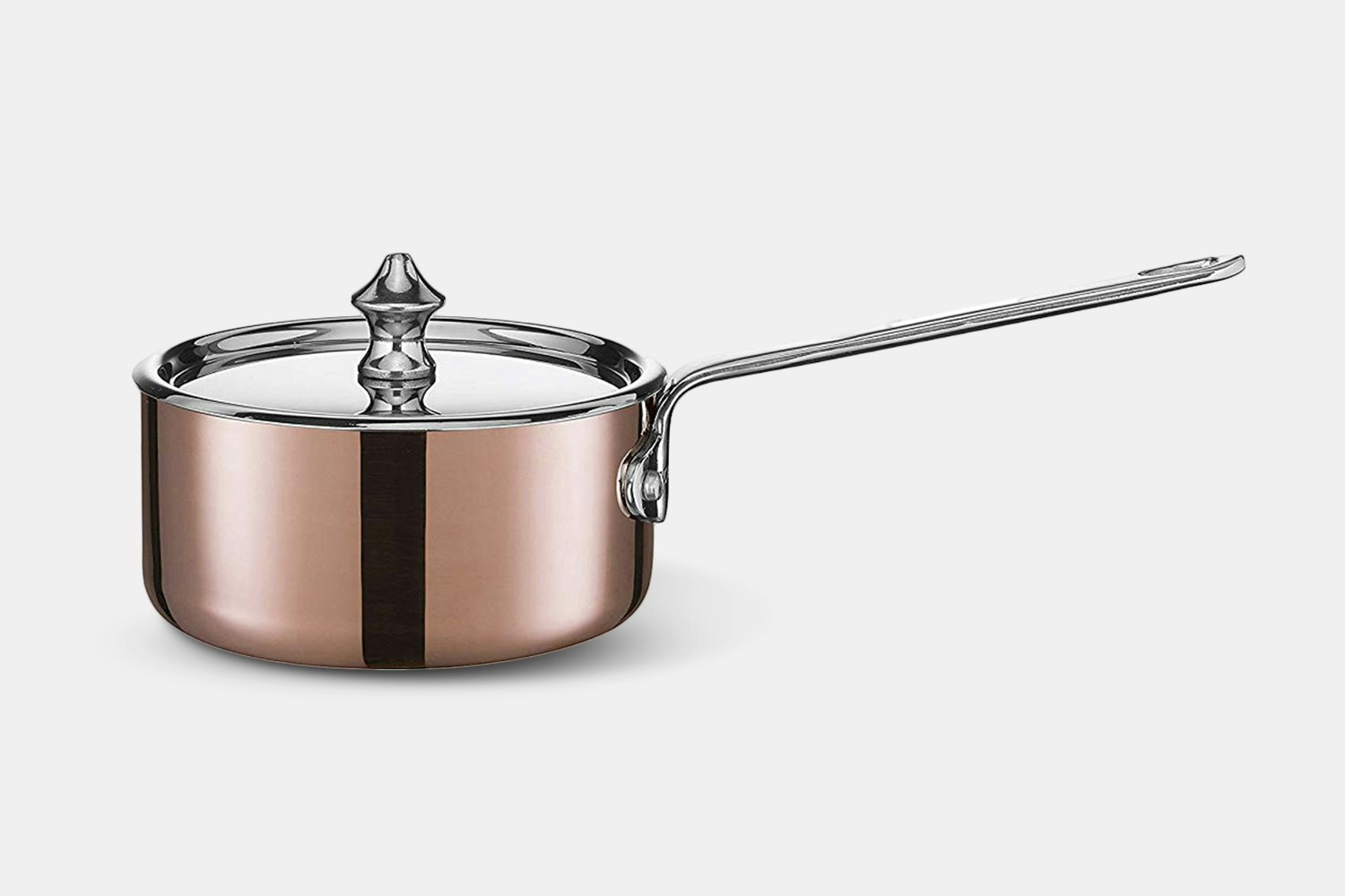 SCANPAN Maitre D' Mini Copper Saucepans w/ Lid Cookware Drop