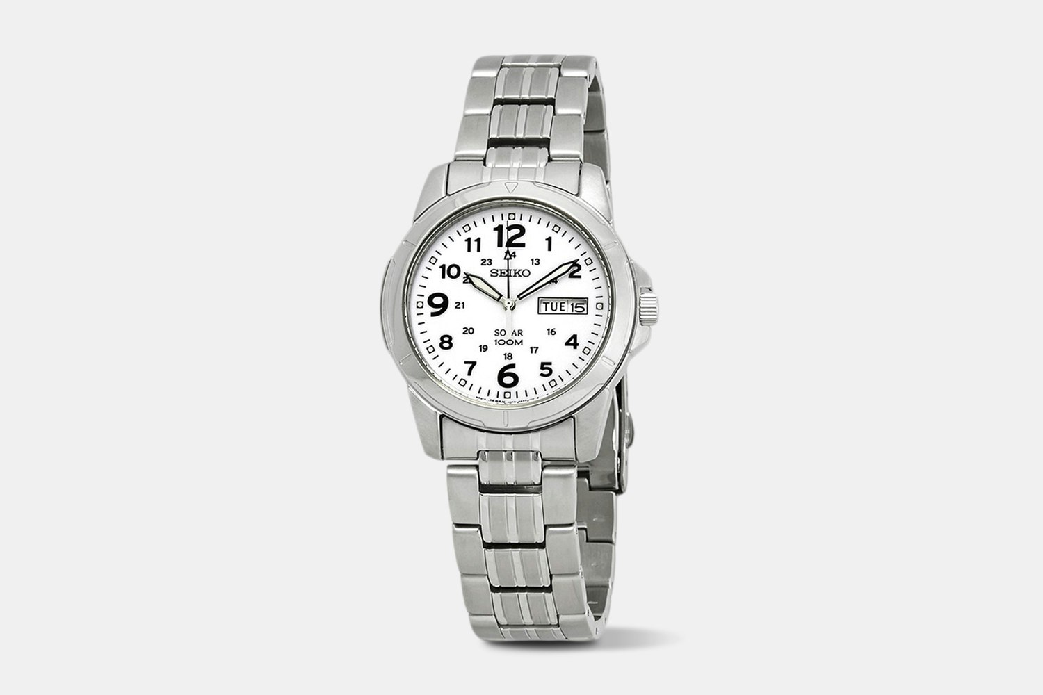 seiko men's sne095p2 stainless steel watch