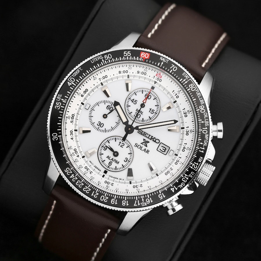 Seiko Pilot Solar Watch Details | Watches | Quartz Watches | Drop