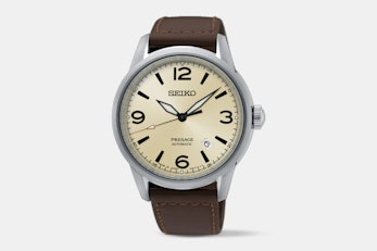 SRPB63J1 (beige dial, brown leather strap)