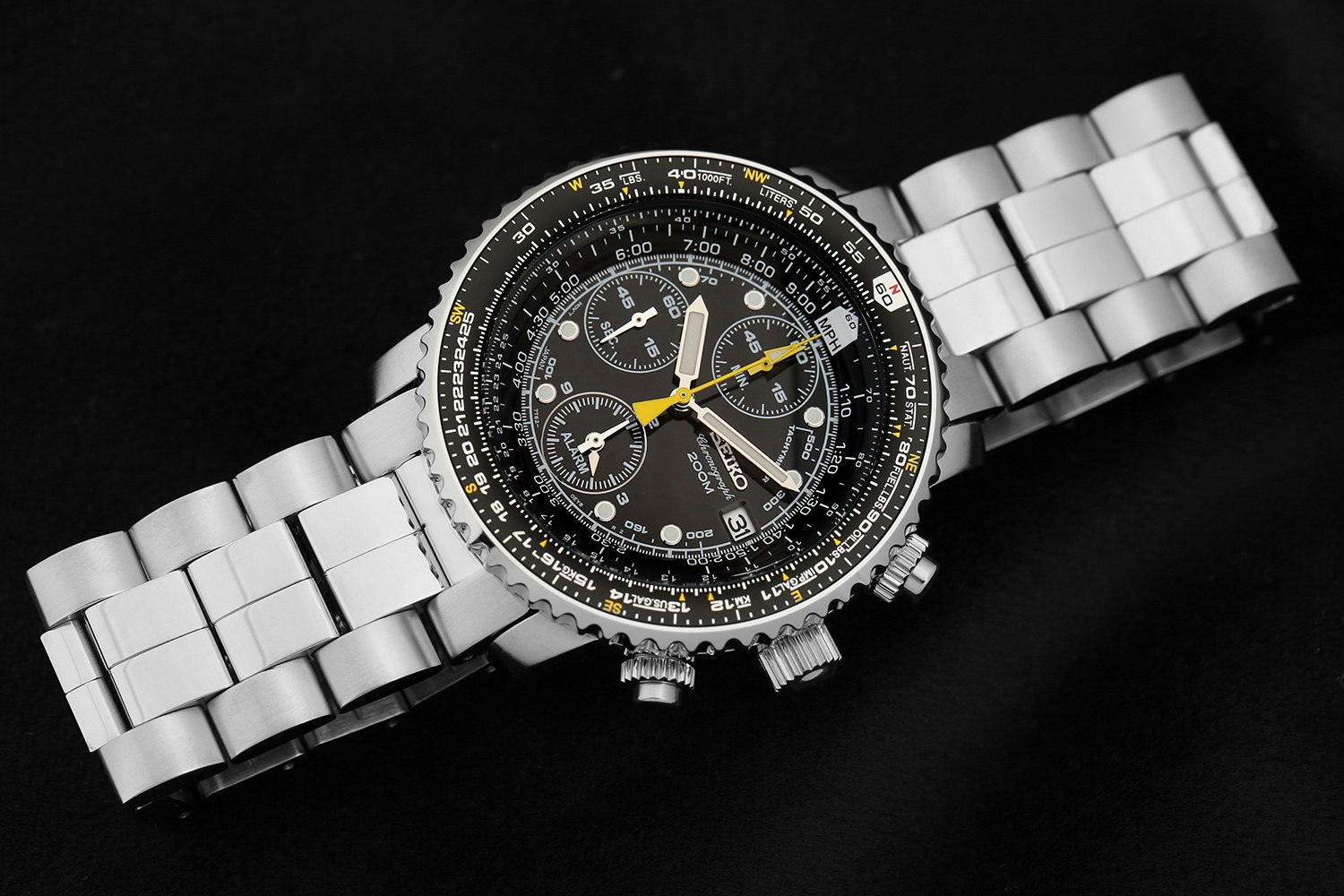 Seiko sna flight alarm best sale chronograph watch