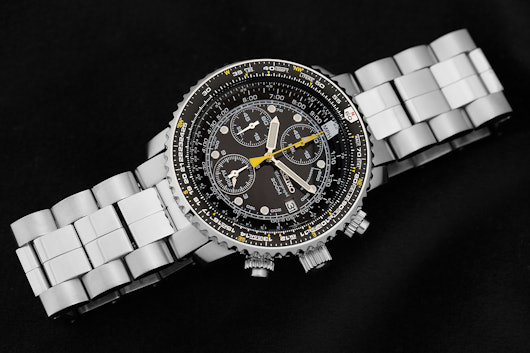 Seiko SNA Flight Alarm Chronograph Watch