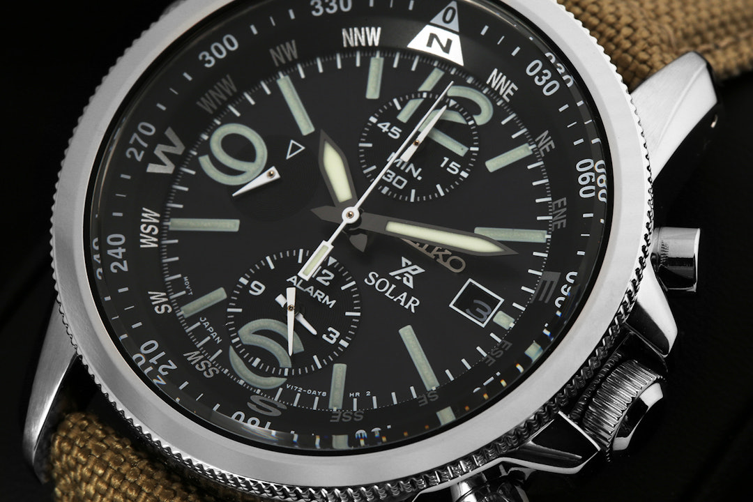 Seiko Solar Compass Watch