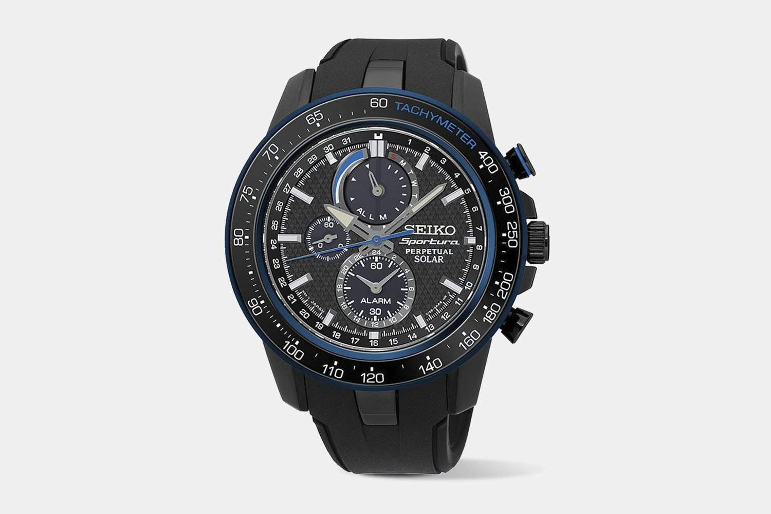 Seiko Sportura Perpetual Solar Watch Watches Solar Watches Drop