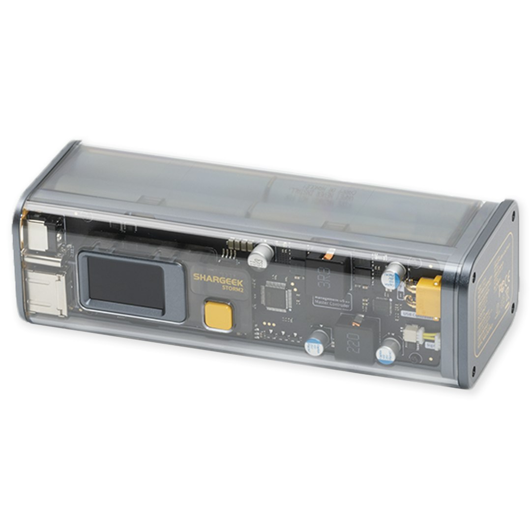 スマホアクセサリー SHARGEEK Storm2 SHARGE STORM2 Power Bank レビュー｜スケルトンボディの25600mAh大