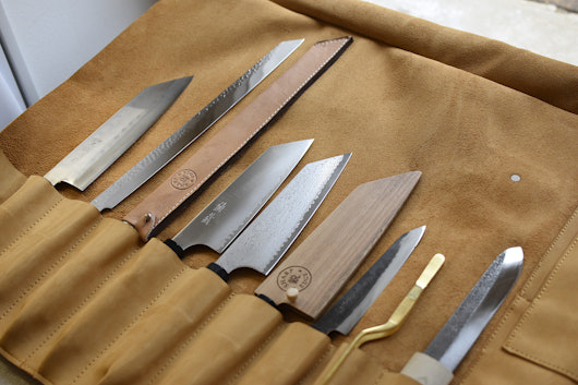 SharpEdge Leather Knife Roll (10 Knives)