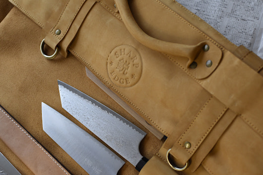 SharpEdge Leather Knife Roll (10 Knives)