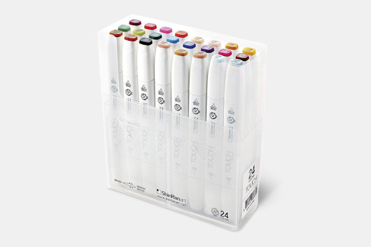 ShinHan Art Touch 24-Color Twin-Tip Sets (2-Pack)