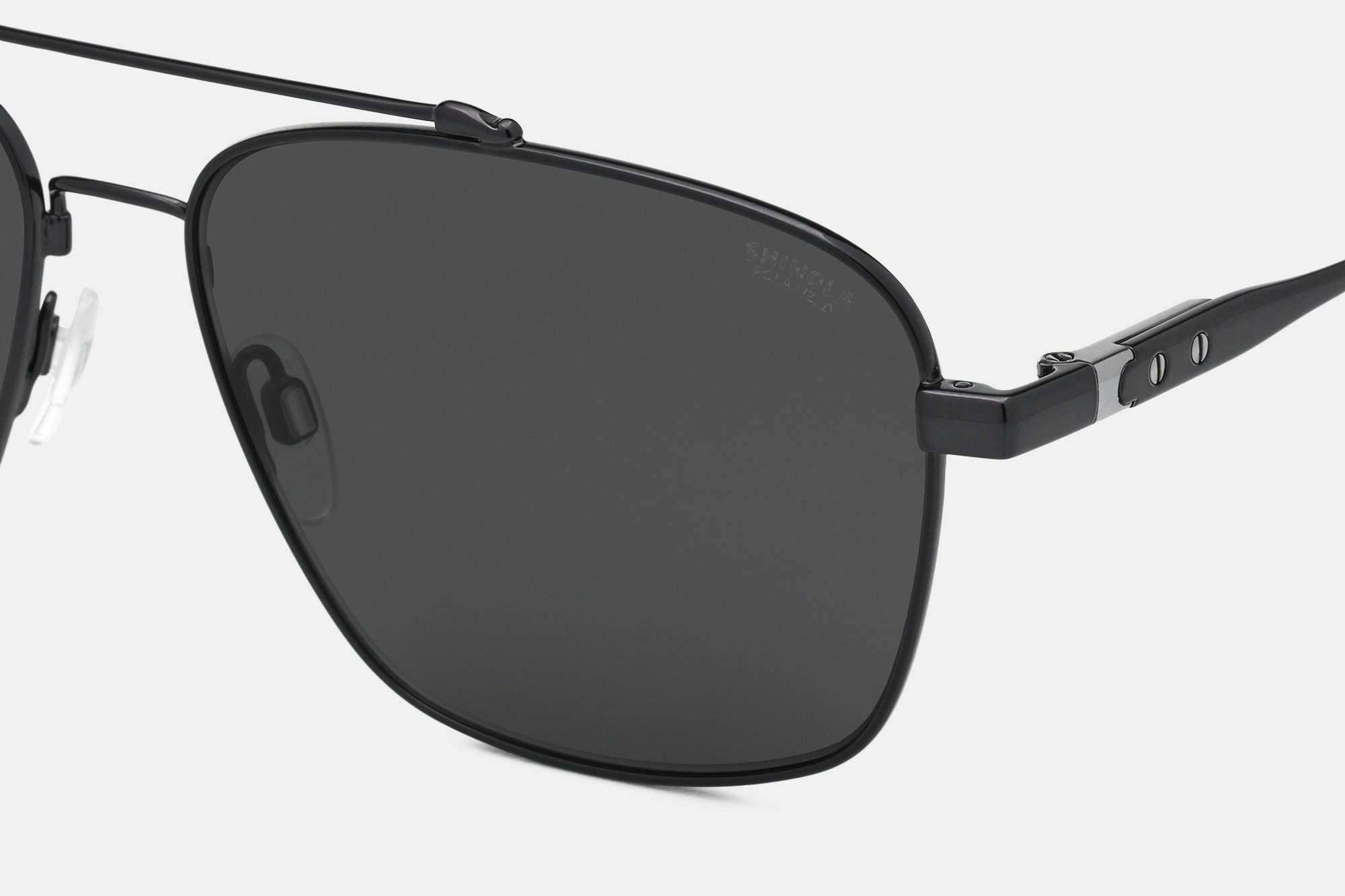 Shinola Runwell Polarized Flexon Navigator Men's Sunglasses