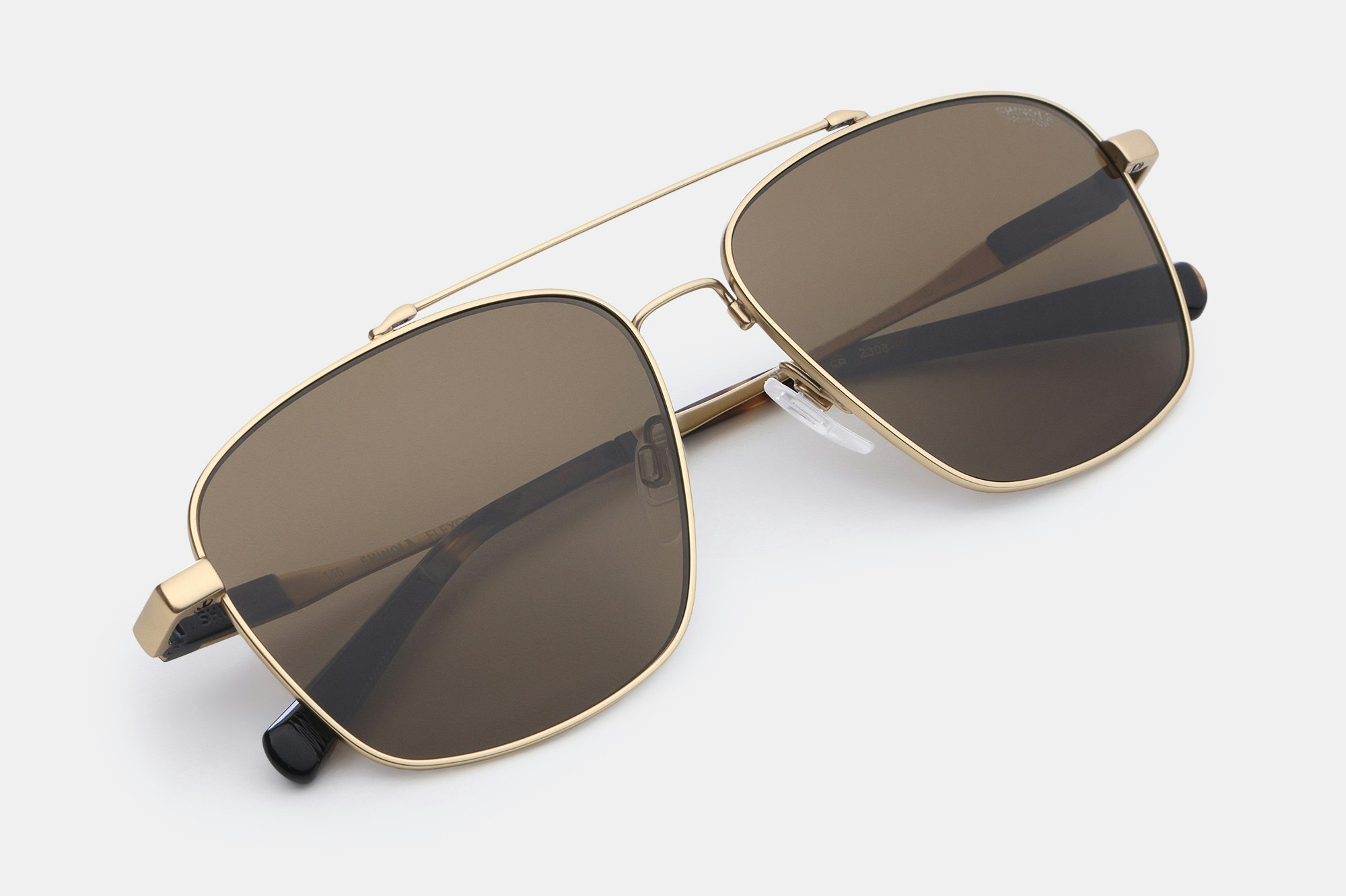 Shinola Runwell Polarized Flexon Navigator Men's Sunglasses