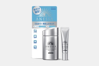 Set of 60ml bottle and 15g tube of Anessa Whitening Essence Facial UV Sunscreen Aqua Booster (+ $20)