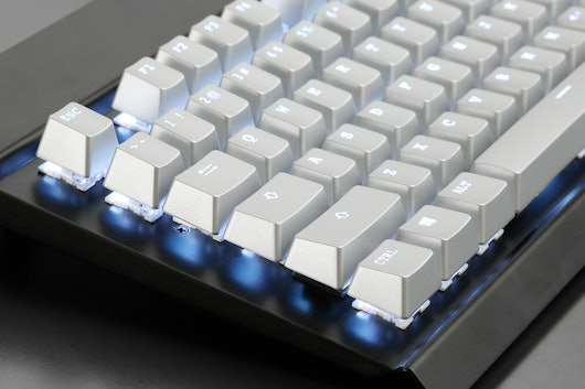 Silver ABS Shine Through Keycap Set