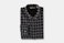 Men's LS Brushed Heather Twill Plaid Button Front  - Black 