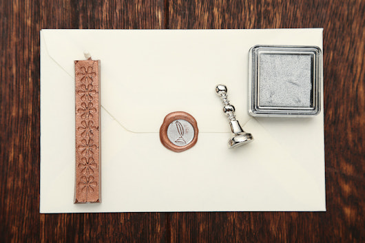 Small Decorative Wax Seal & Ink Pad Set