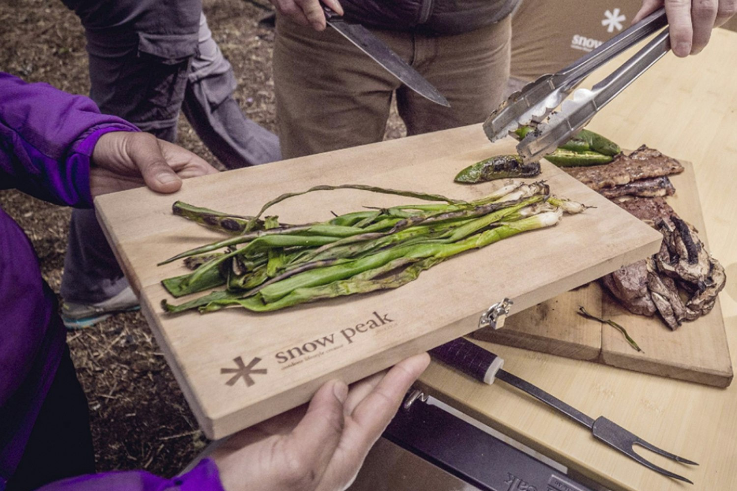 Snow Peak Large Cutting Board Set Cookware Drop