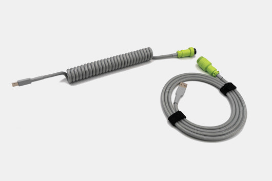 Space Cables Lime Custom Coiled Aviator USB Cable
