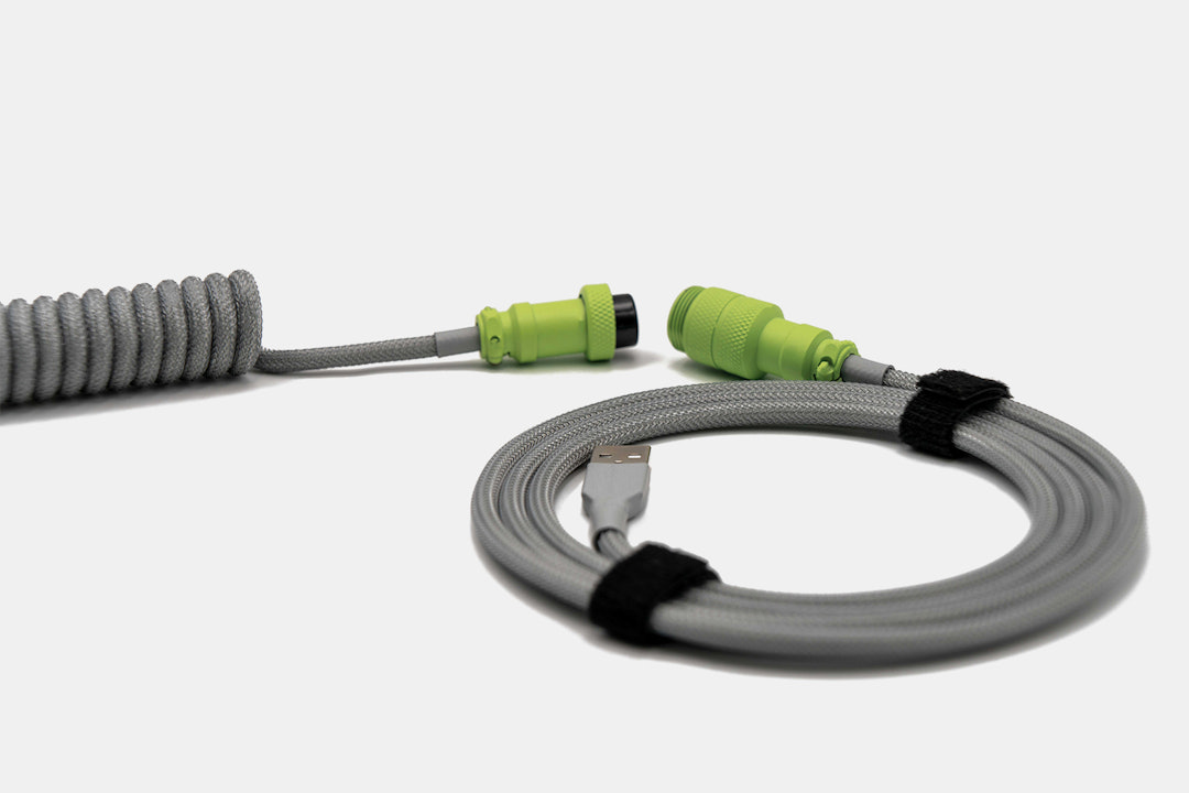 Space Cables Lime Custom Coiled Aviator USB Cable