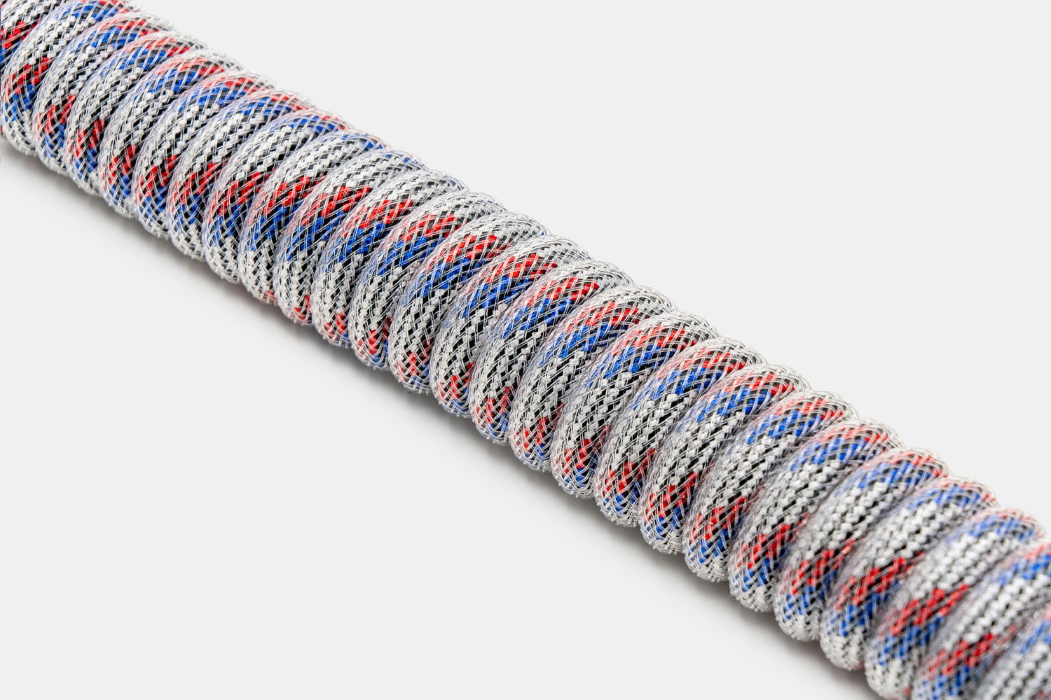 Space Cables Red White Blue Coiled Aviator Cable