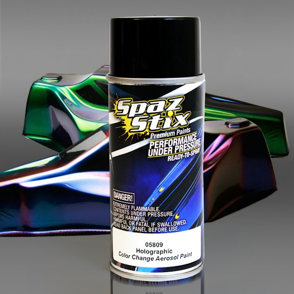  Spaz Stix 2 pack Color Change Holographic Paint Aerosol R/C  Lexan Body SZX05809 INCLUDES CHICAGOLAND RC COUPON : Arts, Crafts & Sewing