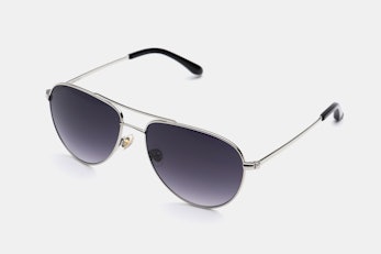 Aviator Sunglasses - Silver - Gray Gradient (-$10)