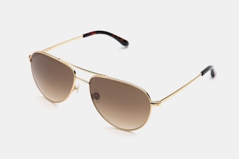 Aviator Sunglasses - Gold - Brown Gradient (-$10)