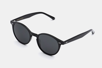 Round Sunglasses - Black - Gray Polarized