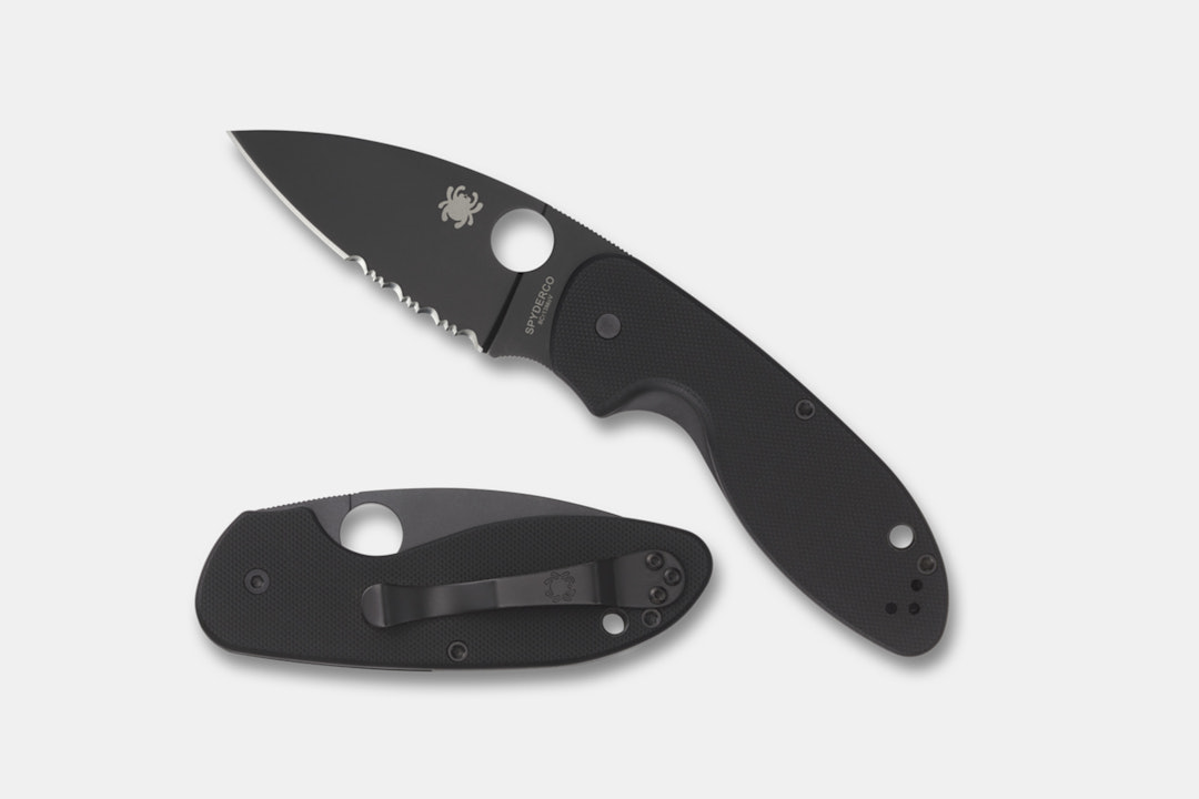 Spyderco Efficient Folding Knife (Black Blade)
