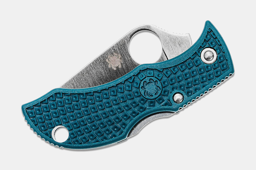 Spyderco Manbug K390 & Blue FRN Back-Lock Knife