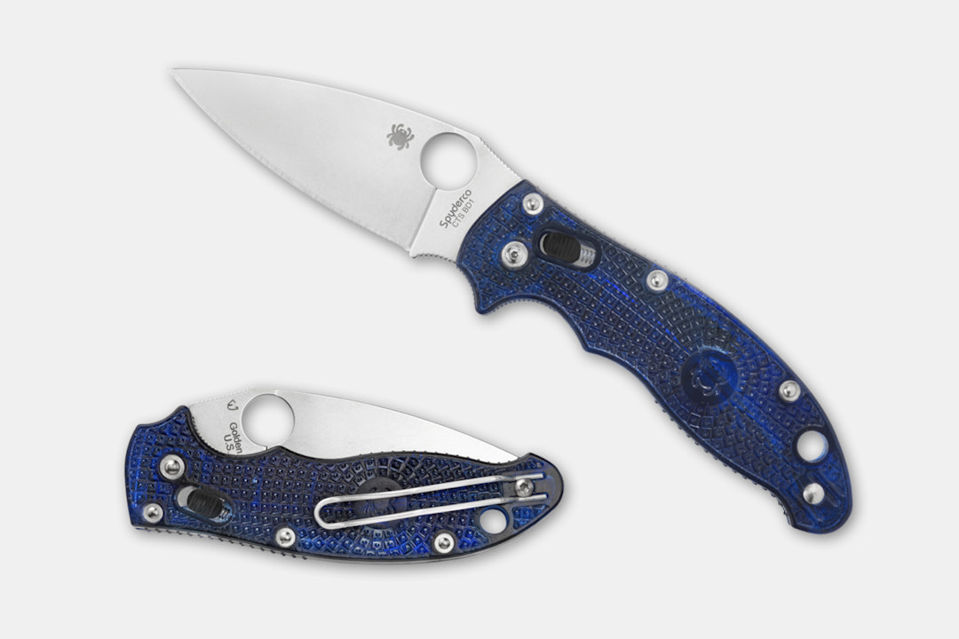 Spyderco Manix 2 Translucent Blue Knife
