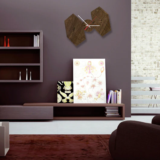 Sci-Fi Laser Engraved Wood Clocks