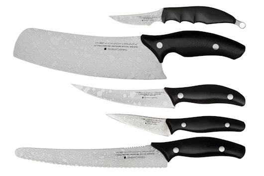 Ken Onion Stratus Culinary Knives: Rain Collection