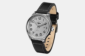 2416/2345338 (gray dial, black leather strap)