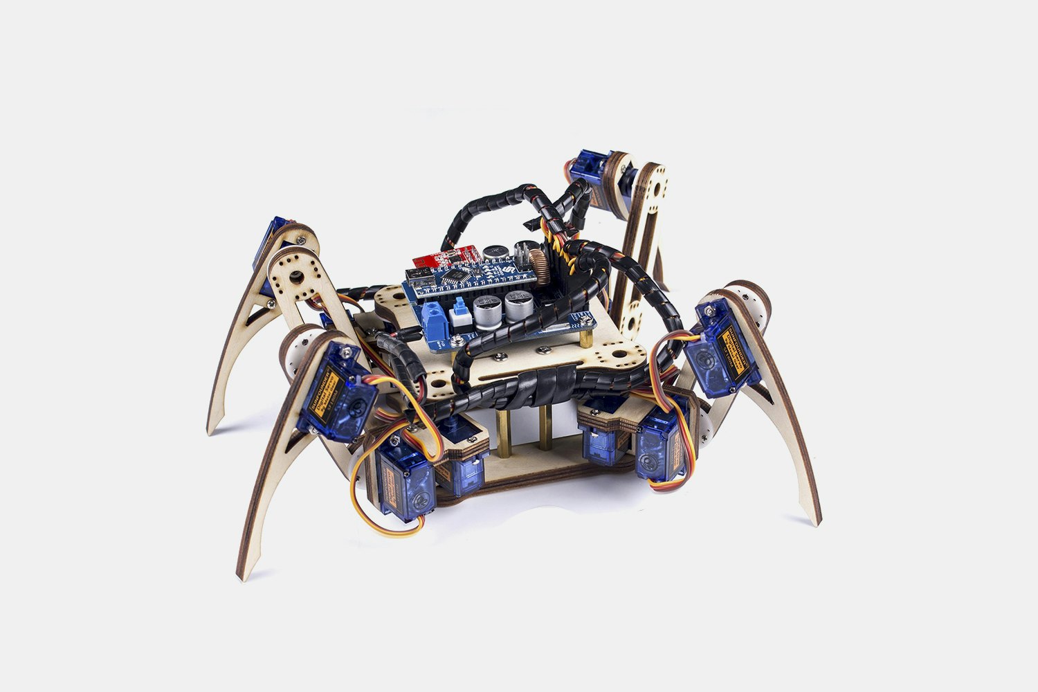 sunfounder crawling quadruped robot kit for arduino