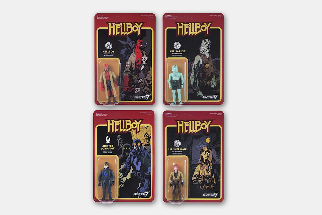 Super7 Hellboy ReAction Figures Bundle (4-Pack)