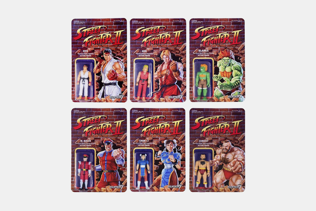 Super7 Street Fighter 2 ReAction Figures (6-Pack)