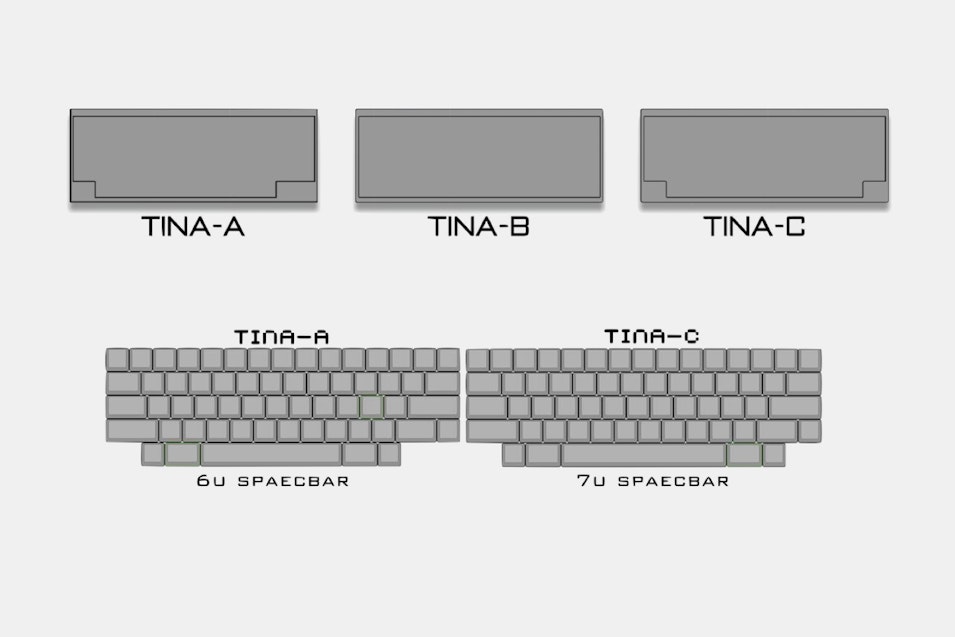 TINA T60 60% Custom Mechanical Keyboard Kit