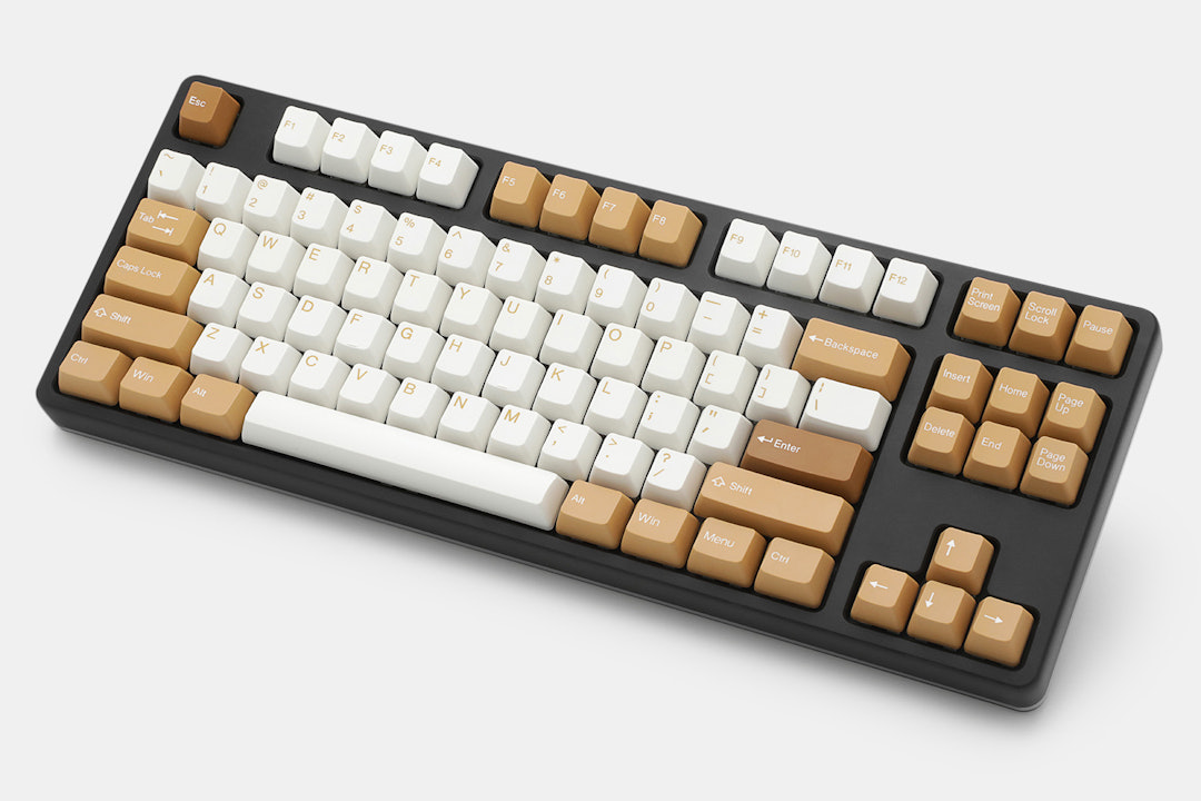 Tai-Hao ABS Shell Sand & Vintage Camel Keycap Sets