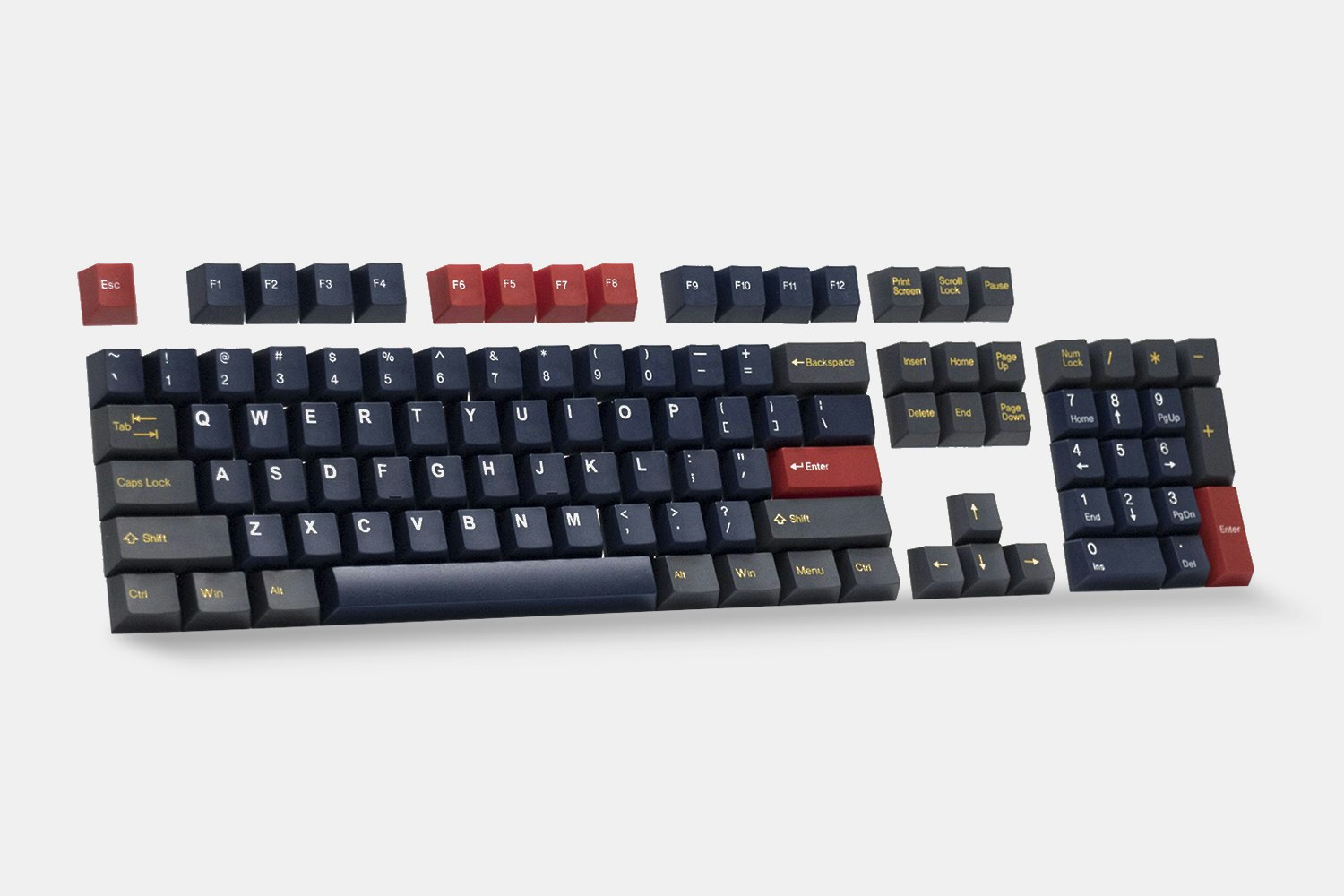 Tai-Hao Cubic ABS Doubleshot Keycap Set