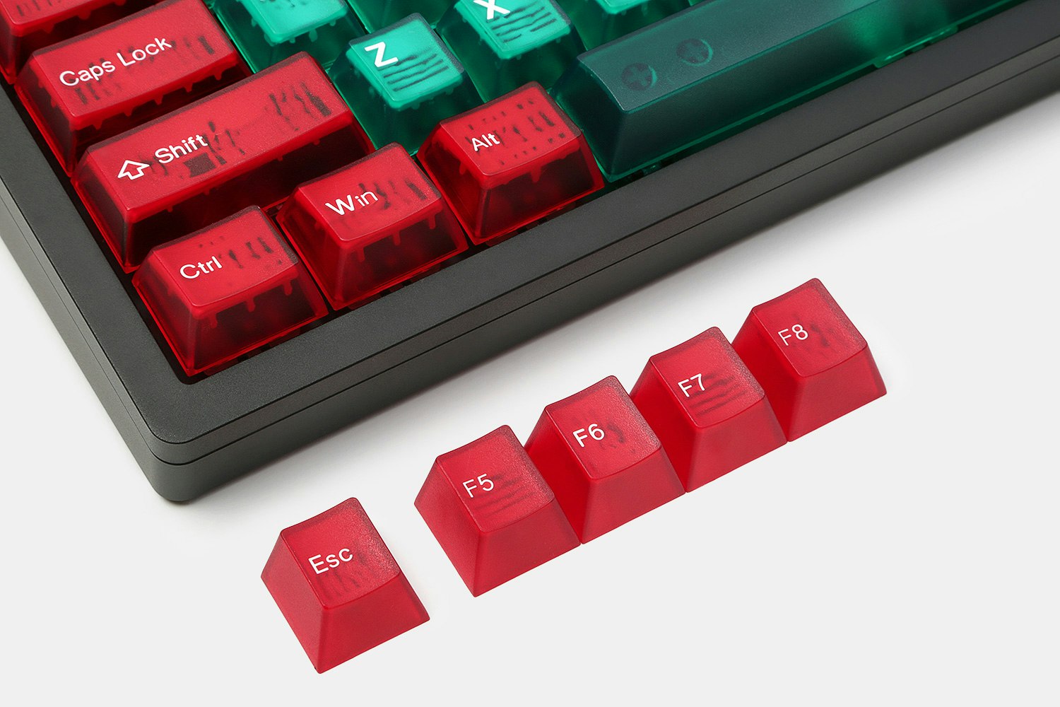 Tai-Hao Cubic Colored Translucent Keycap Set