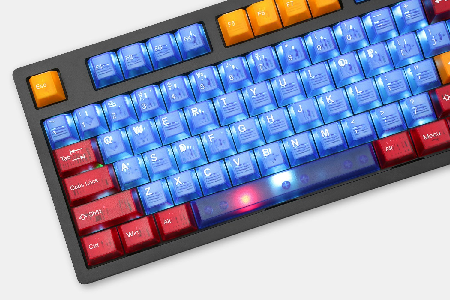 Tai-Hao Cubic Colored Translucent Keycap Set