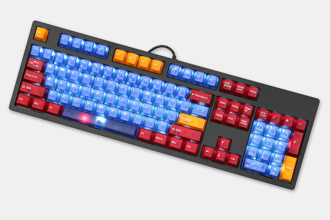 Tai-Hao Cubic Colored Translucent Keycap Set