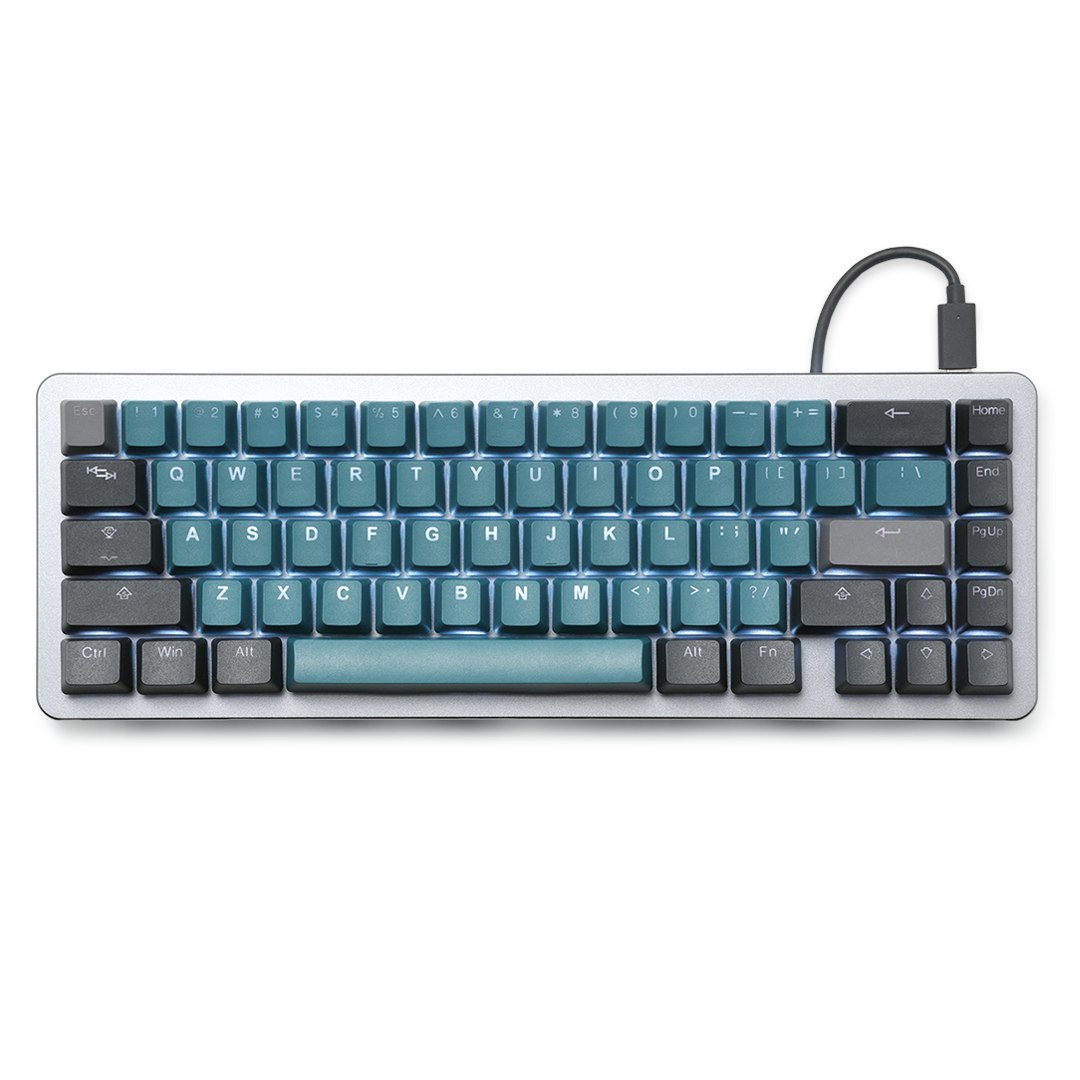 blue and green keycaps