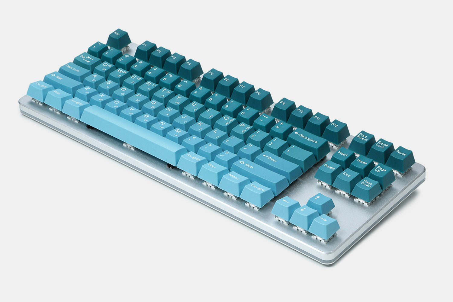 TaiHao Hangul Gradient Doubleshot ABS Cubic Keycap Set Mechanical