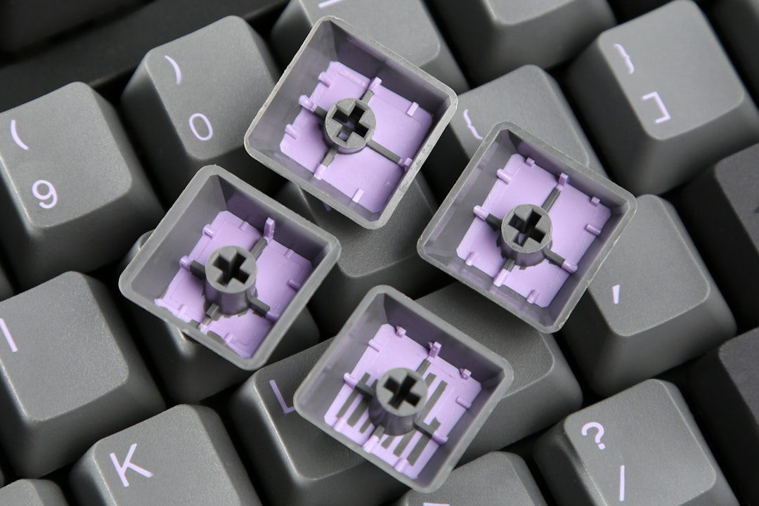 Tai-Hao Purple PBT Doubleshot Keycap Set